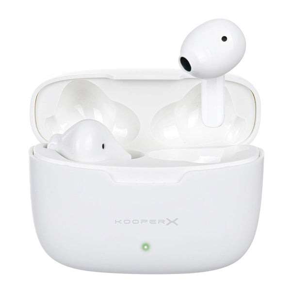 sconto Kooper White Casque sans fil avec étui de chargement