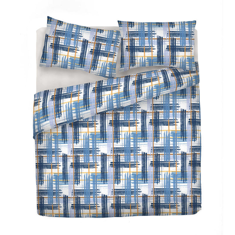 Copripiumino con stampa sul Sacco e Federe Doubleface Tratti