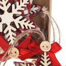 Decori in Legno Assortiti, 48 Pezzi Rosso