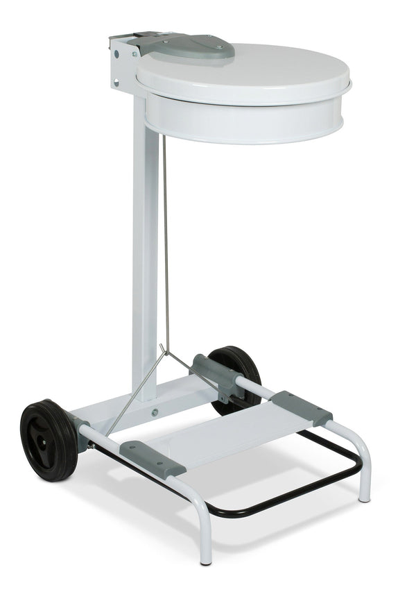 Pattumiera Per Raccolta Rifiuti 54,6x60xh94 cm In Acciaio Verniciato Reggisacco Bianco online