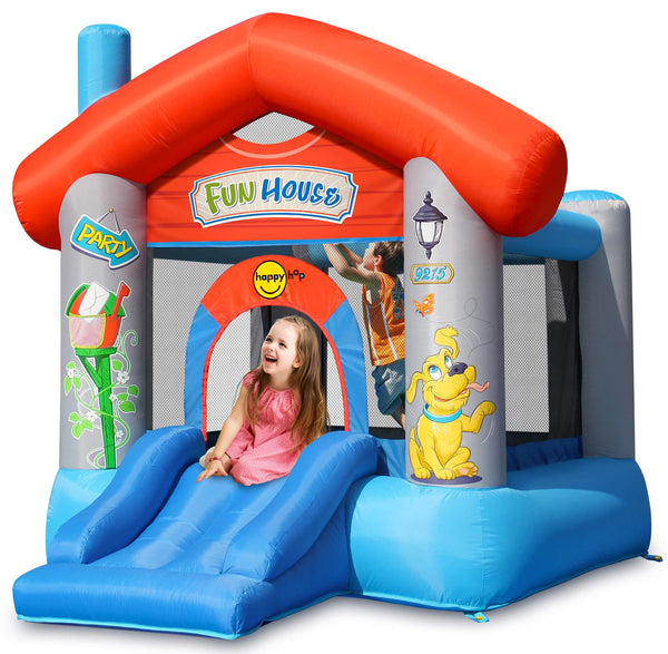 sconto Château Carrousel Gonflable avec Pompe Happy Hop Fun House