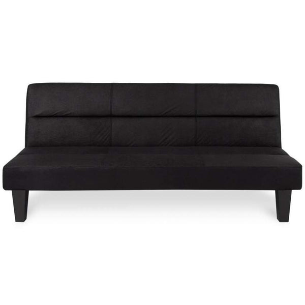 acquista Canapé convertible 175x81x76 cm en microfibre noire