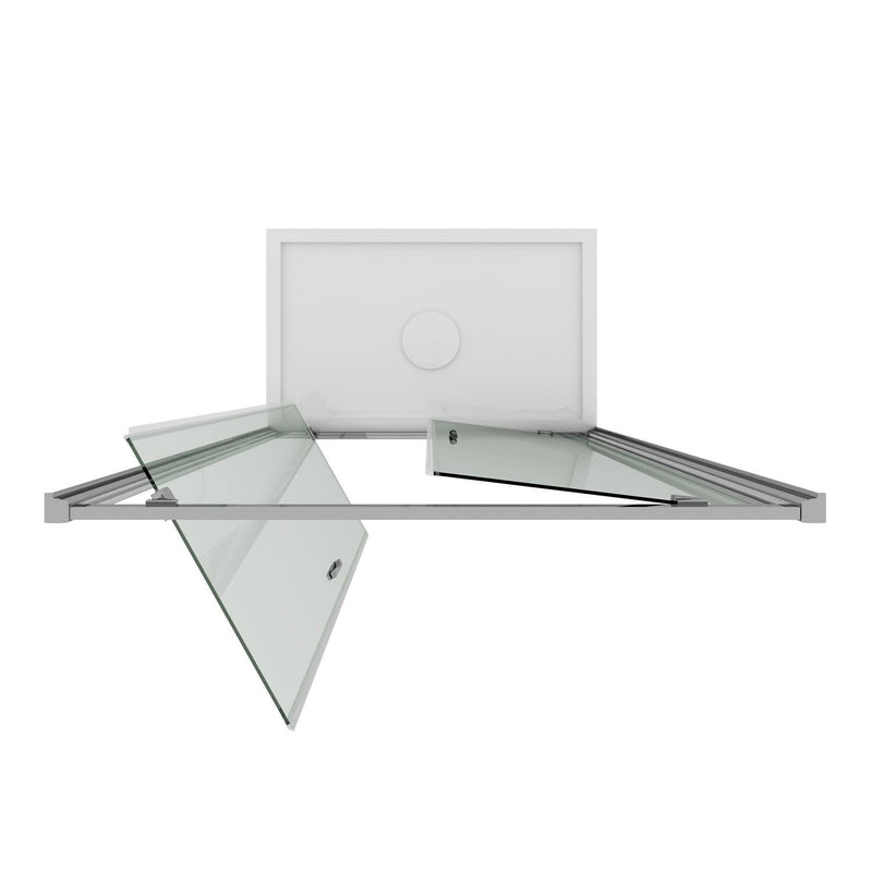 Porta Parete Doccia 2 Ante Battenti In Cristallo H185 Fosterberg Koge