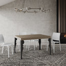 Tavolo Allungabile 120/380x90 cm Paxon Premium Tortora Gambe Antracite      