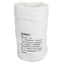 Sacchetto pane piccolo 13x30 cm in Cotone VdE Tivoli 1996 Bianco