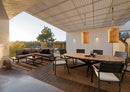 Set 4 Pezzi Salotto da Giardino con 2 Divani 1 Poltrona Angolare e Tavolino in Alluminio e PP Zelmar Antracite 
