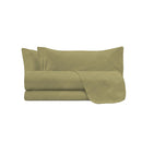 Set Lenzuola Sopra Sotto e 2 Federe Linea Water Washed Ocra