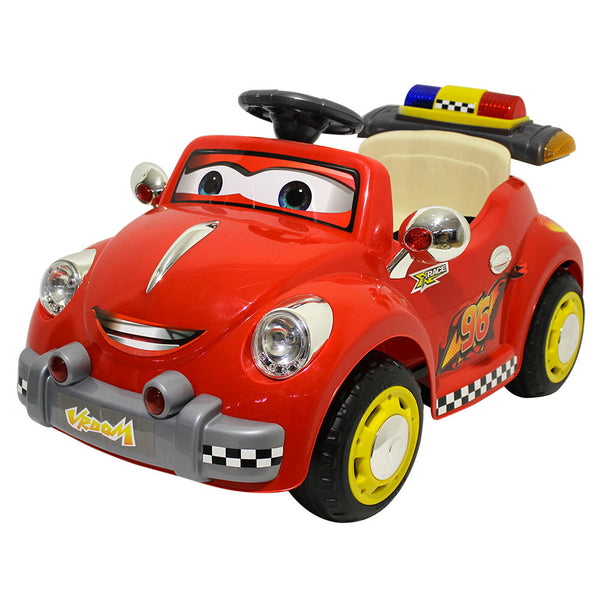 Voiture électrique pour enfants 12V Kidfun Cartoon Rouge sconto