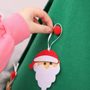 Albero di Natale Giocattolo per Bambini 70x50 cm con 15 Addobbi in Feltro Verde      