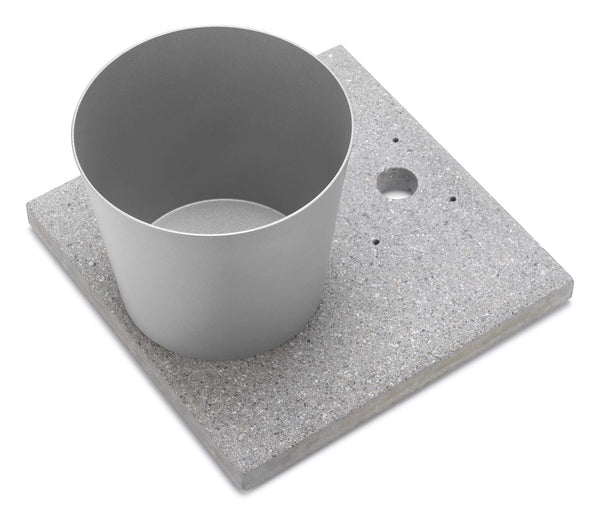 Base avec Plateau pour Fontaines avec Grand Anneau 40x40x5 cm en Ciment Belfer 42/BSE/3 Aluminium acquista