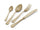 Ménagère Service 24 Pièces en Acier 18/10 PVD Eme Royal Retro Doré