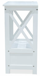 Mobiletto 1 Cassetto 1 Ripiano in Legno Soriani Bianco