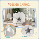 Set Tavolo Lavagna Inclinato con 2 Sedie Bianco    