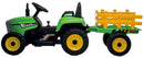 Trattore Elettrico per Bambini 12V Miller Verde e Giallo