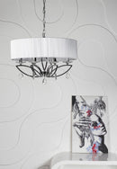 Lampadario Neoclassic in Metallo Miraggio Cromo