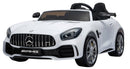 Macchina Elettrica per Bambini 2 Posti 24V con Licenza Mercedes GTR AMG Bianca