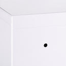Armadietto Medicinali a 3 Ripiani 40x15x53,5 cm con Serratura e 2 Chiavi in Acciaio Bianco  