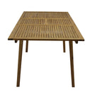 Tavolo Allungabile da Giardino 150/200x90x75 cm in Legno Naturale