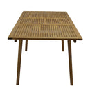 Tavolo Allungabile da Giardino 150/200x90x75 cm in Legno Naturale