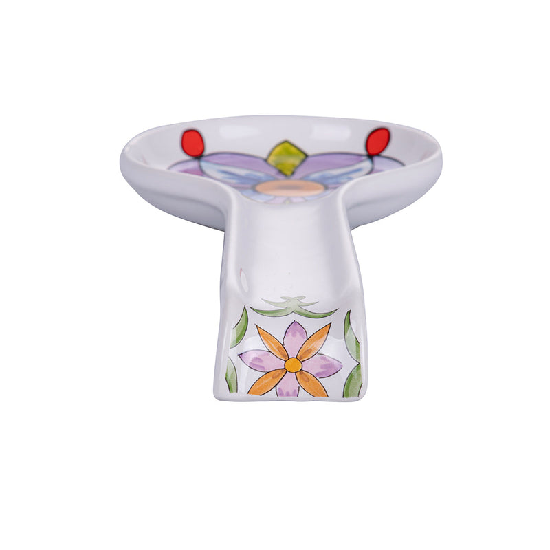 Poggiamestolo 27,8x12,4x3,5 cm  in Ceramica VdE Tivoli 1996 Infinito Lipari