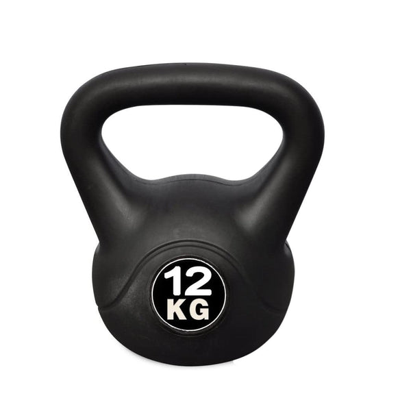 sconto Kettlebell d'Entraînement 12 Kg en PVC et Sable Noir