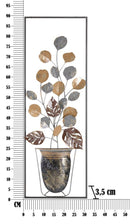 Pannello Vase 31x3,5x89,5 cm in Ferro Multicolor