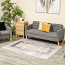 Tappeto Moderno per Interni 200x140 cm in Poliestere Effetto Vellutato Grigio
