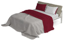 Set Lenzuola Sopra Sotto e Federe Doubleface Bordeaux\/Grigio Chiaro Varie Misure