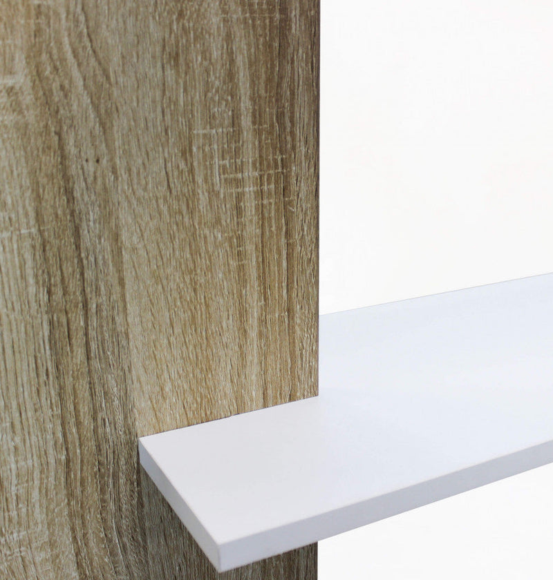 Libreria Alisha 90x23,5x180 h cm in Truciolare bilaminato Bianco