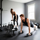 Set di Manubri Palestra 2x4kg 2x6kg 2x8kg con Supporto in Metallo con Impugnatura Antiscivolo Nero      