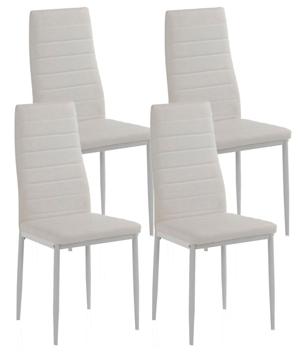 acquista Chaise 41x39x95 cm en Similicuir Blanc