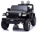 Macchina Elettrica per Bambini 12V Mp4 2 Posti con Licenza Jeep Wrangler Rubicon Nera