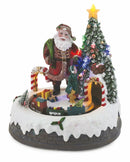 Villaggio Natalizio in Plastica con Luci e Suoni 20x17,5x22 cm Soriani Babbo Natale