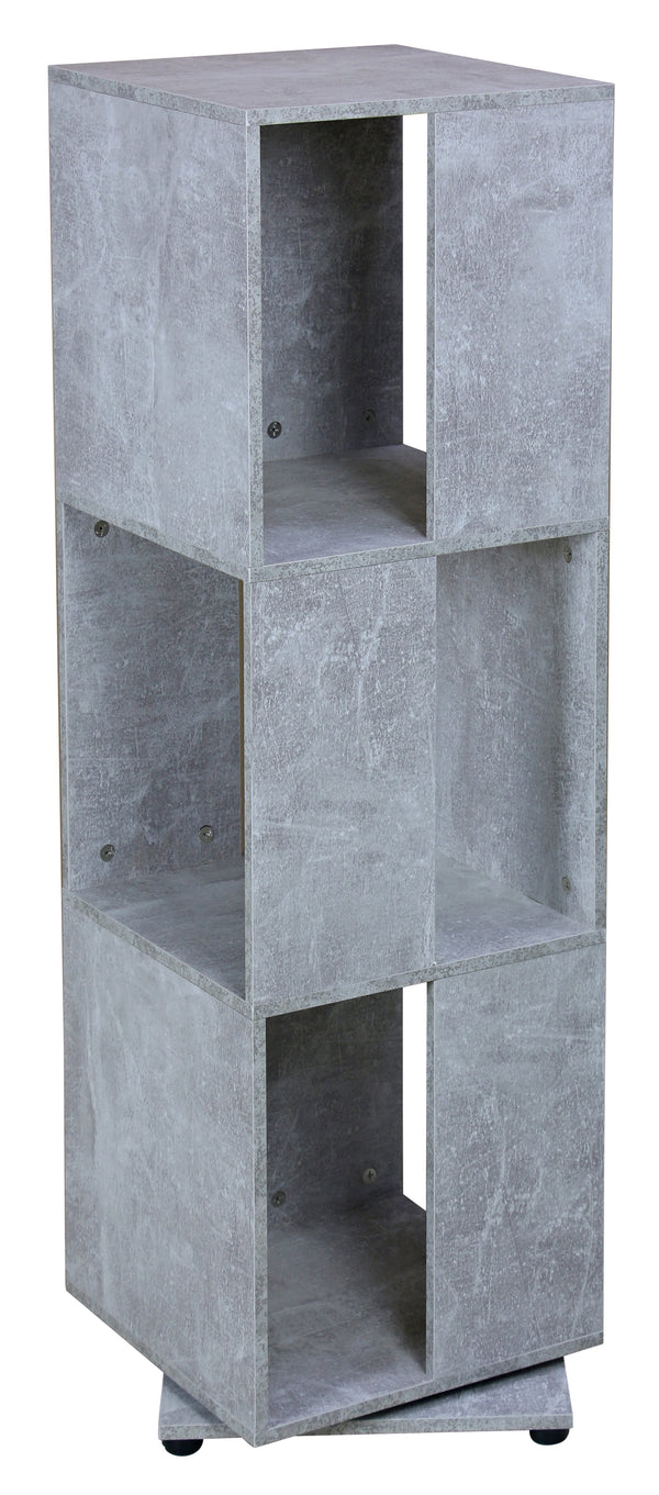 online Bibliothèque modulable 34x34x108 cm en panneau d'aggloméré gris