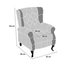 Poltrona Relax Reclinabile in Tessuto Tortora