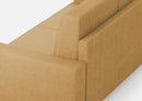 Divano 2 Posti 148x85x85 cm Sakar in Tessuto Ocra