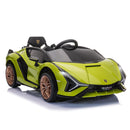 Macchina Elettrica per Bambini 12V con Licenza Lamborghini Sian FKP 37 Verde Seconda Scelta