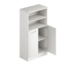 Scarpiera Armadio 2 ante e vano a giorno 71x38x130 cm Gabriella bianco frassinato