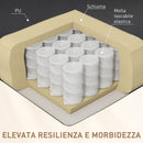 Poltrona Relax Reclinabile con 8 Punti Massaggianti 97x92x104 cm in Finta Pelle e Acciaio Nero