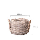 Set 4 Contenitori Decorativo 18 H 16 cm con Manici 
