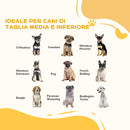 Cancelletto di Sicurezza per Cani Pieghevole 154x30x80 cm con 3 Pannelli in Legno Bianco   