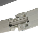 Tenda da Sole Avvolgibile a Parete 395x245 cm in Metallo e Poliestere Grigio