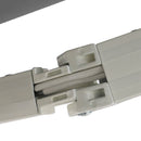 Tenda da Sole Avvolgibile a Parete 395x245 cm in Metallo e Poliestere Grigio