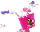 Bicicletta per Bambina 12" 2 Freni Gomme in EVA Masha e Orso Rosa