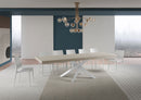 Tavolo Allungabile 180-284x90x77 cm Volantis Premium Cashmere Telaio Bianco 