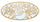 Panneau Nativité Or 120x2x60 cm en MDF Fer et Miroir Or