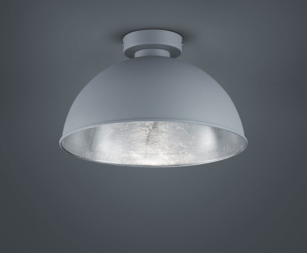 Plafonnier d'intérieur E27 en métal titane sconto