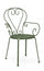 Chaise de jardin 49x49x89h cm avec accoudoirs Etienne Forest