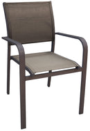 Sedia da Giardino in Alluminio e Textilene Vorghini Crans-Montana Moro