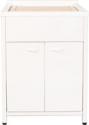 Mobile Lavatoio da Esterno in Polipropilene e Alluminio 60x60x83 cm Bianco  